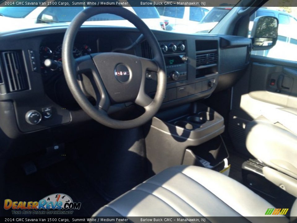2014 GMC Savana Van 1500 Cargo Summit White / Medium Pewter Photo #7