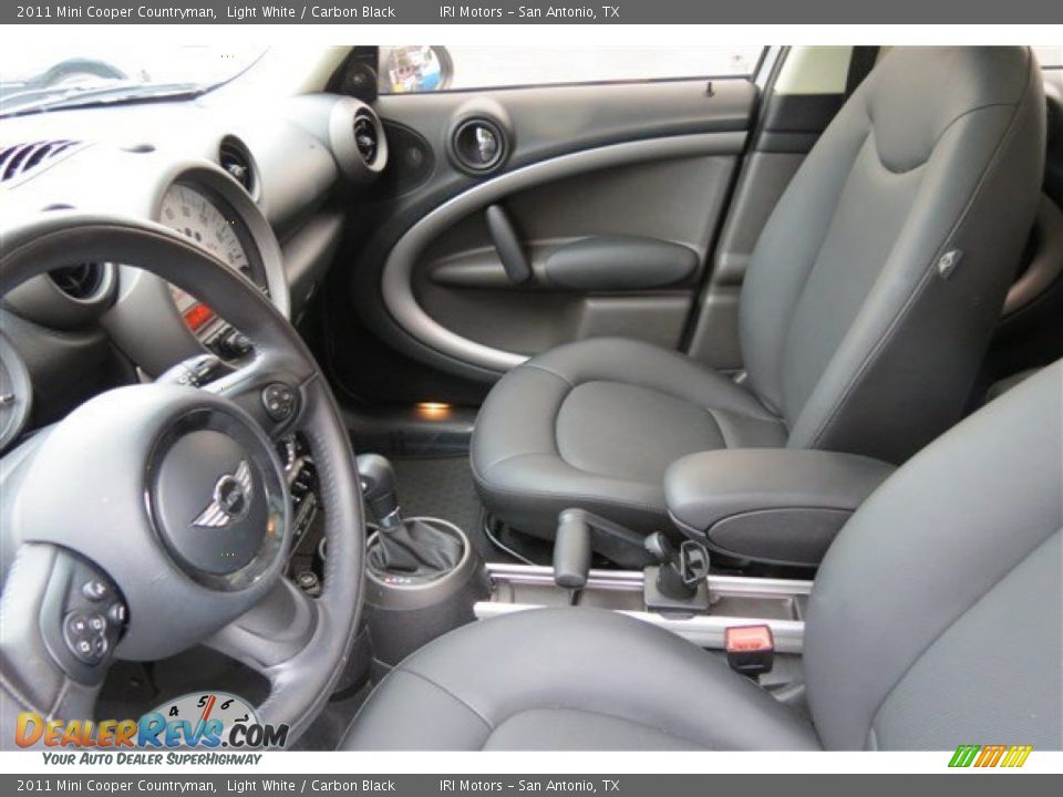 2011 Mini Cooper Countryman Light White / Carbon Black Photo #11