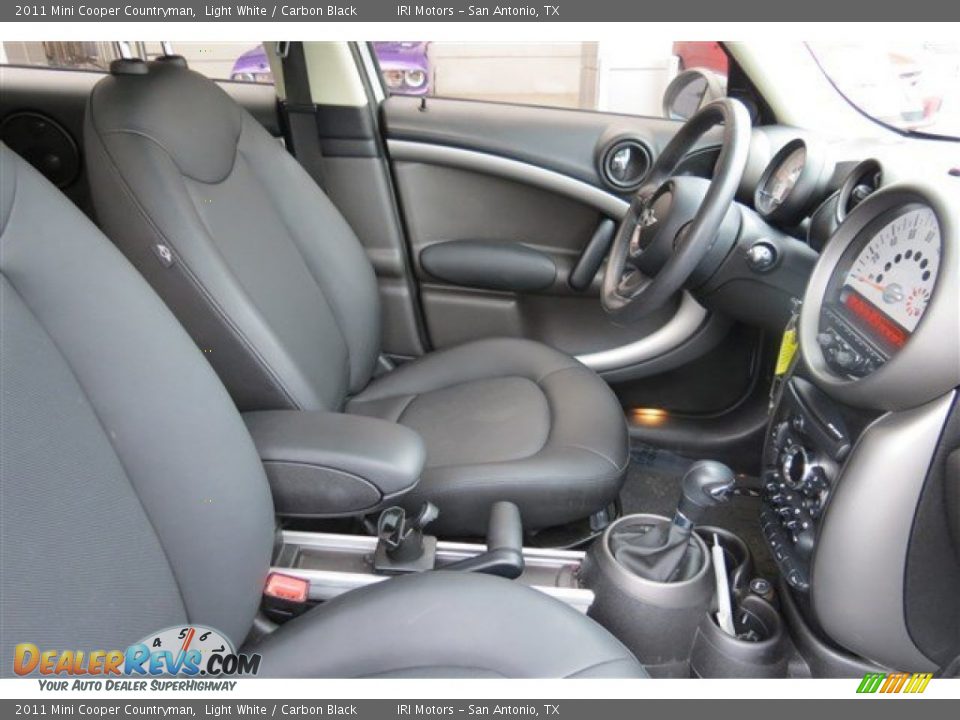 2011 Mini Cooper Countryman Light White / Carbon Black Photo #13