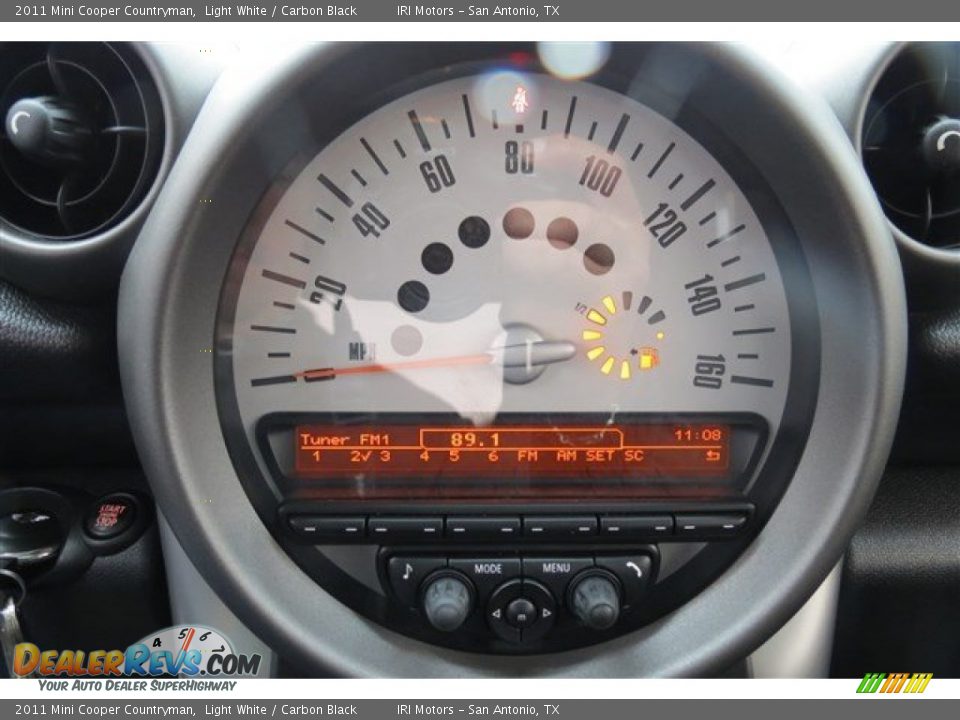 2011 Mini Cooper Countryman Light White / Carbon Black Photo #15