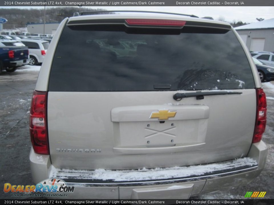 2014 Chevrolet Suburban LTZ 4x4 Champagne Silver Metallic / Light Cashmere/Dark Cashmere Photo #3