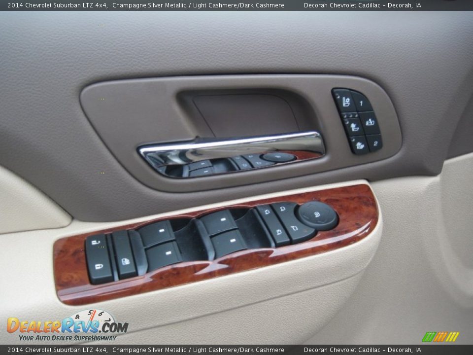 2014 Chevrolet Suburban LTZ 4x4 Champagne Silver Metallic / Light Cashmere/Dark Cashmere Photo #10