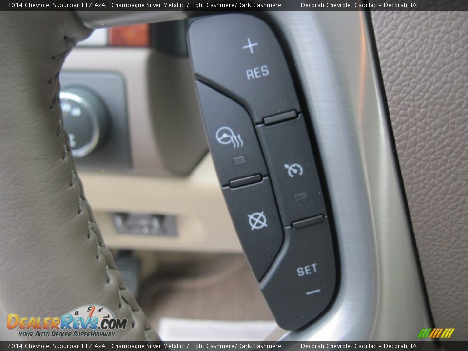 2014 Chevrolet Suburban LTZ 4x4 Champagne Silver Metallic / Light Cashmere/Dark Cashmere Photo #12