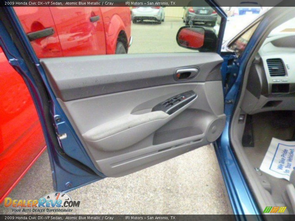 2009 Honda Civic DX-VP Sedan Atomic Blue Metallic / Gray Photo #6