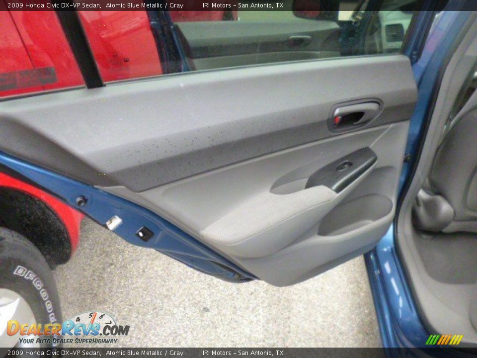2009 Honda Civic DX-VP Sedan Atomic Blue Metallic / Gray Photo #9