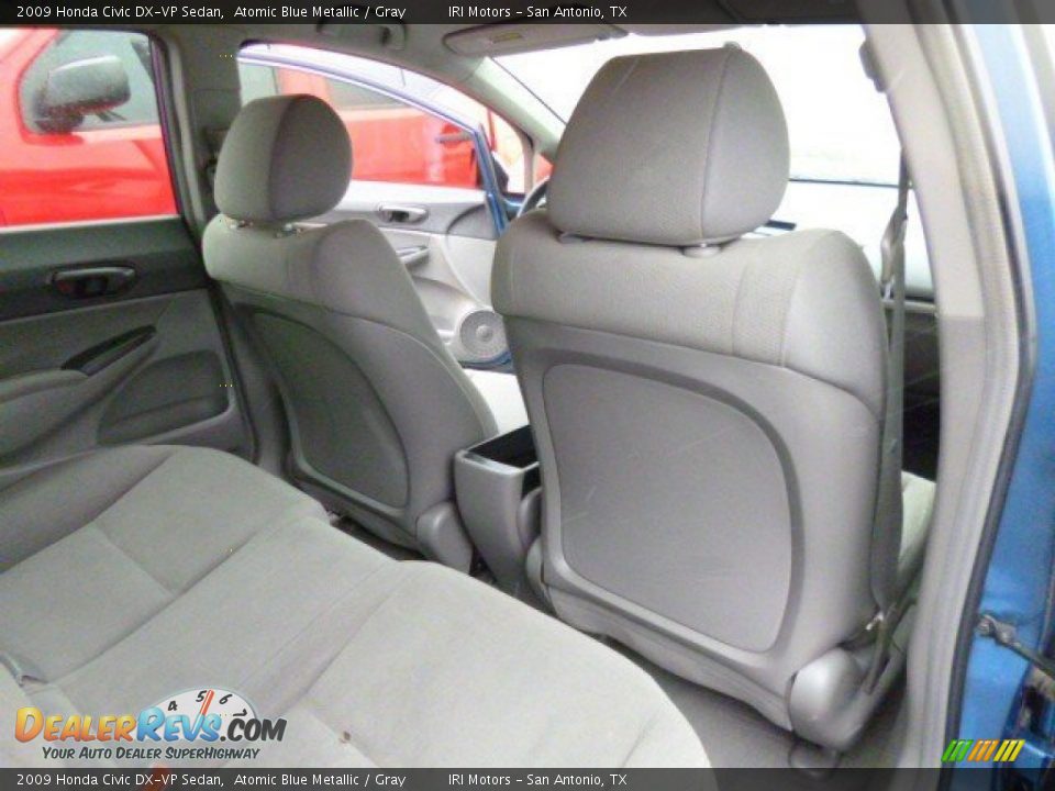 2009 Honda Civic DX-VP Sedan Atomic Blue Metallic / Gray Photo #12
