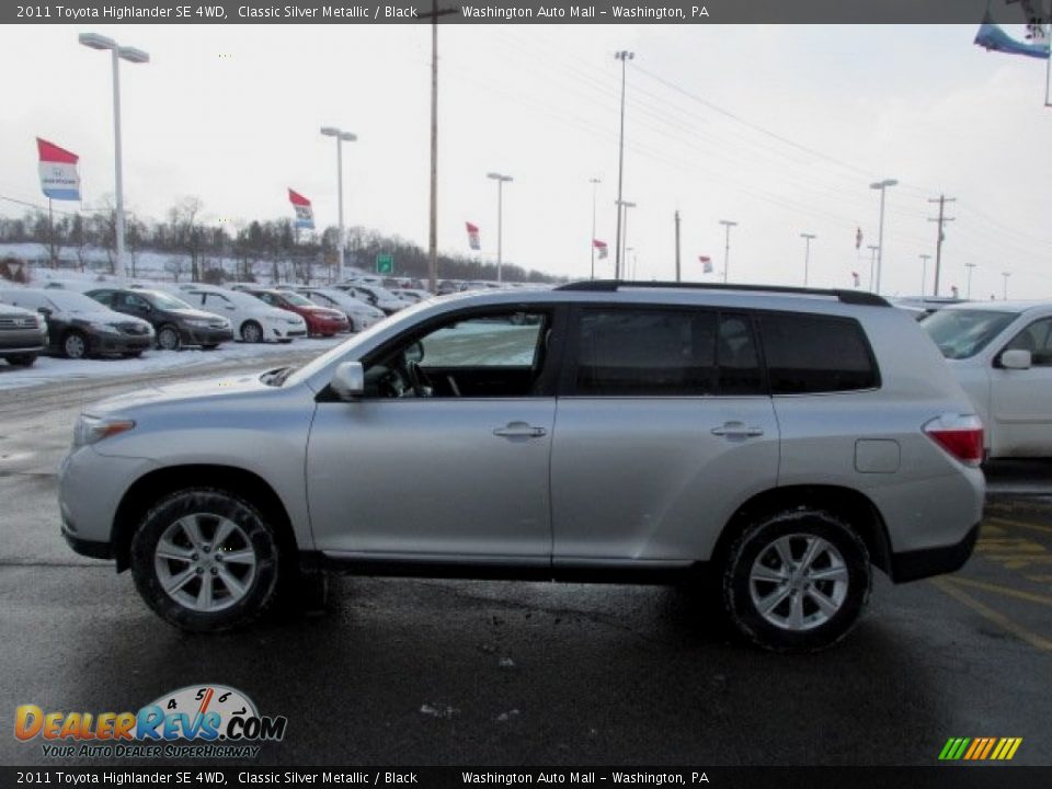 2011 Toyota Highlander SE 4WD Classic Silver Metallic / Black Photo #5