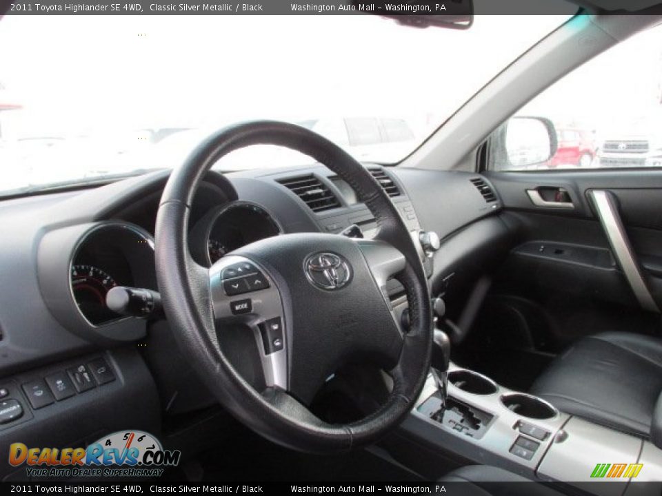2011 Toyota Highlander SE 4WD Classic Silver Metallic / Black Photo #9