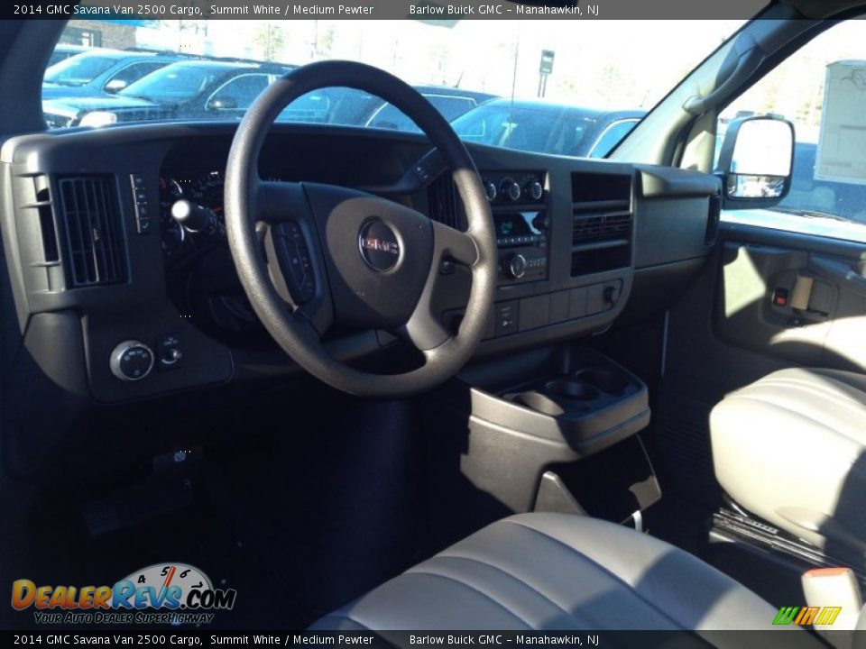 2014 GMC Savana Van 2500 Cargo Summit White / Medium Pewter Photo #7