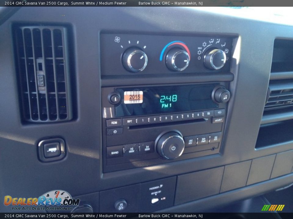 2014 GMC Savana Van 2500 Cargo Summit White / Medium Pewter Photo #10