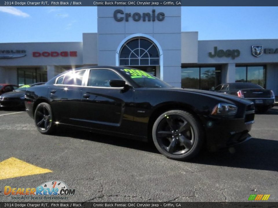 2014 Dodge Charger R/T Pitch Black / Black Photo #1
