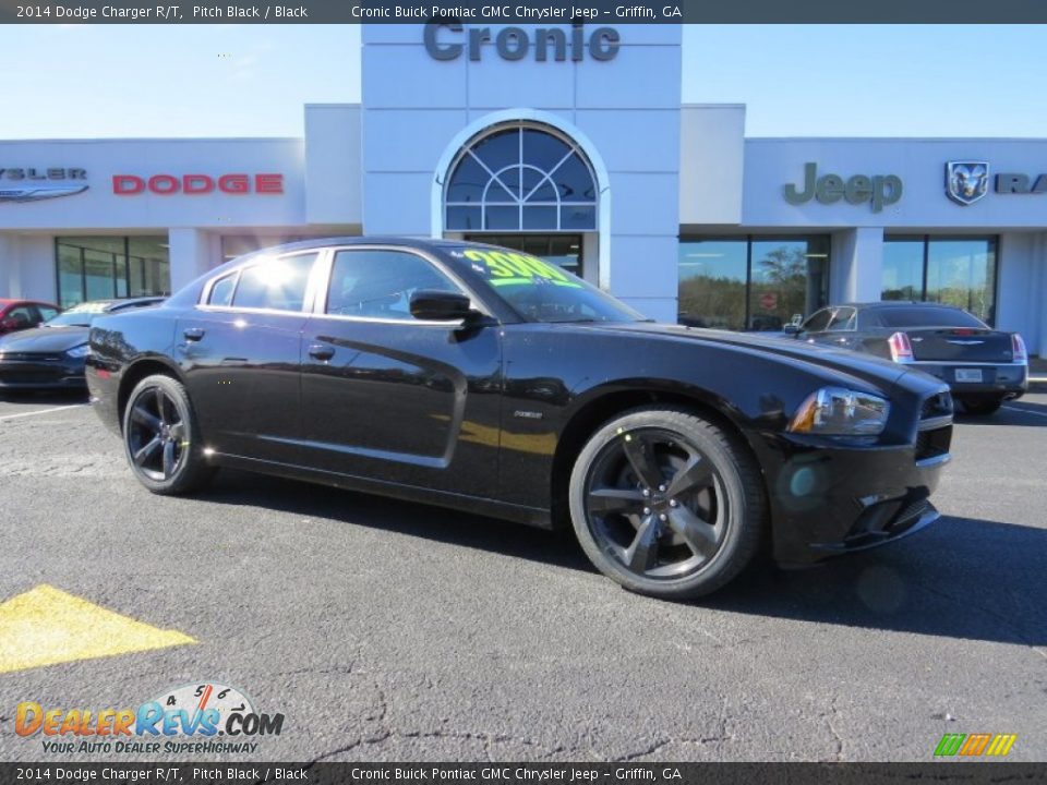 2014 Dodge Charger R/T Pitch Black / Black Photo #2
