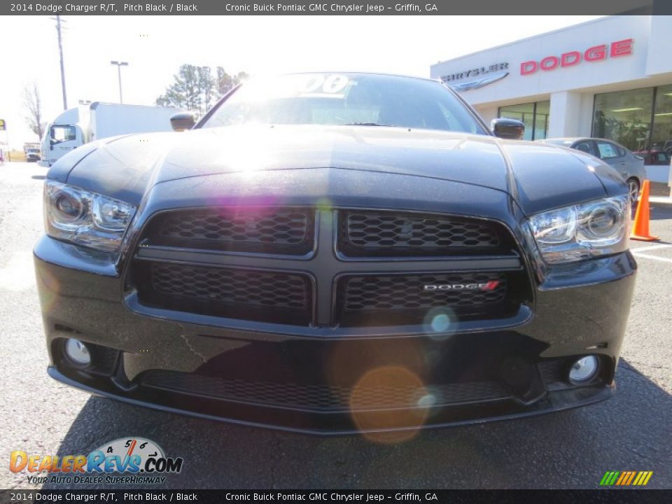 2014 Dodge Charger R/T Pitch Black / Black Photo #3
