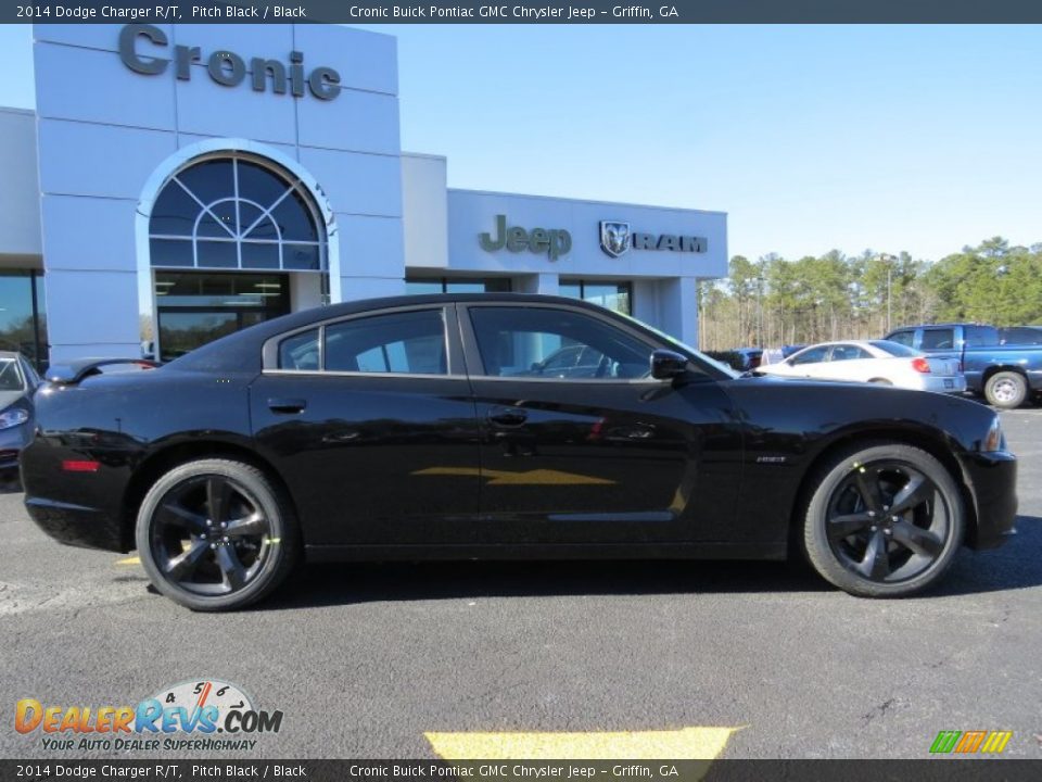 2014 Dodge Charger R/T Pitch Black / Black Photo #9