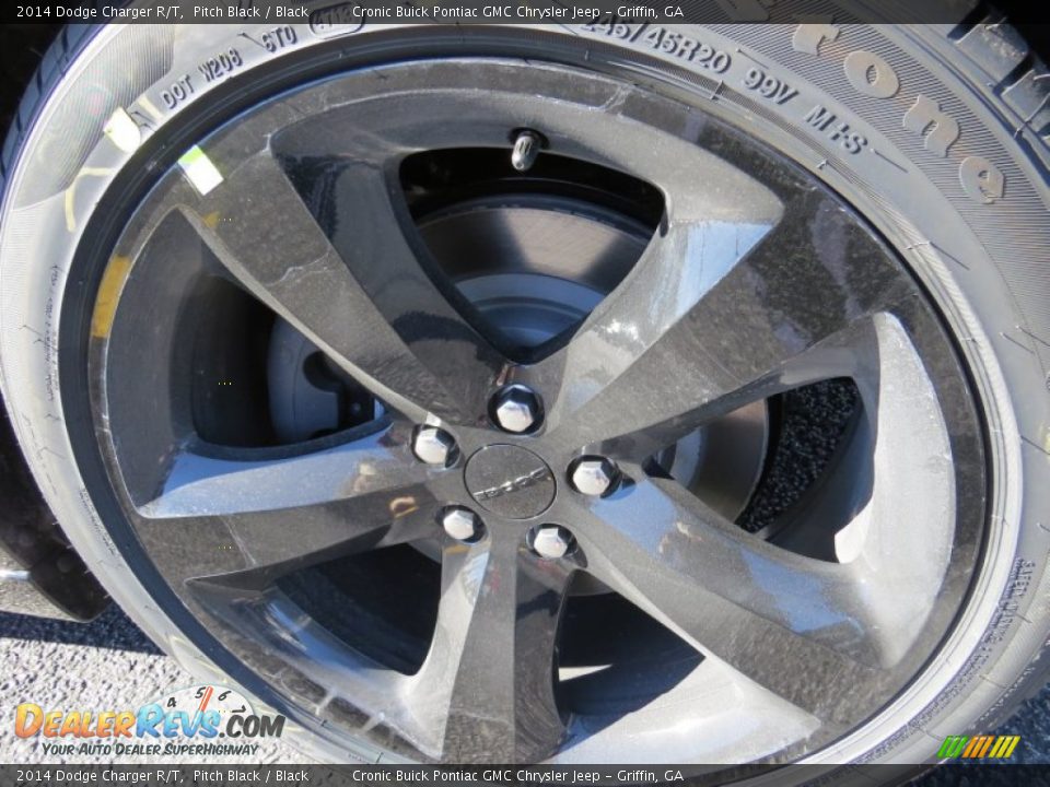 2014 Dodge Charger R/T Pitch Black / Black Photo #10