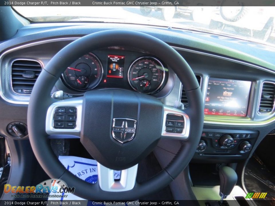 2014 Dodge Charger R/T Pitch Black / Black Photo #12
