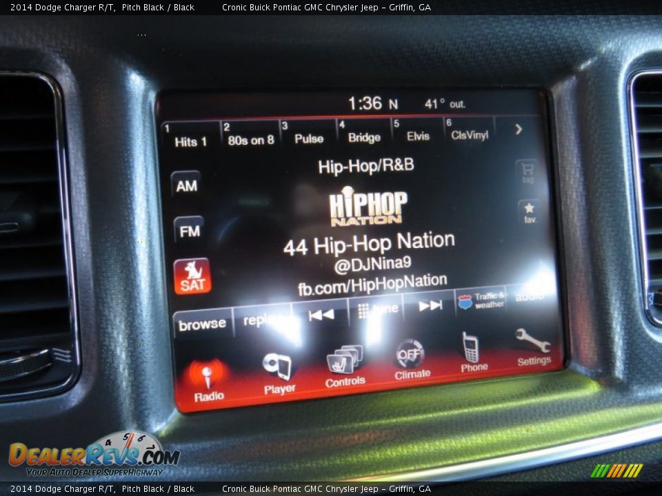 2014 Dodge Charger R/T Pitch Black / Black Photo #17