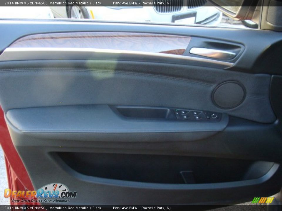 2014 BMW X6 xDrive50i Vermillion Red Metallic / Black Photo #9