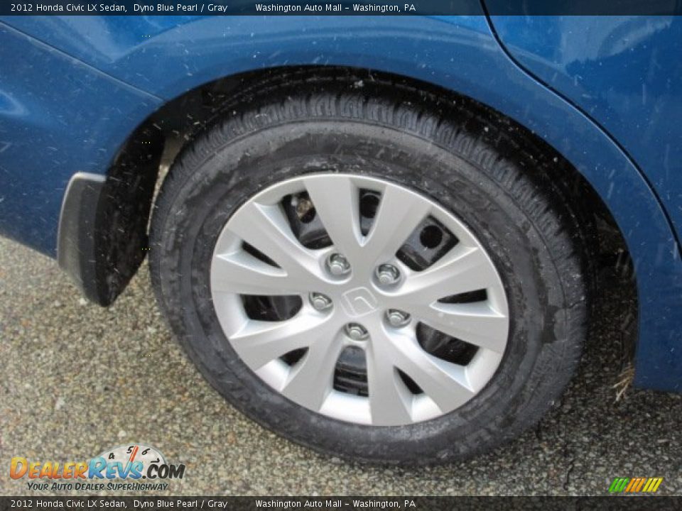 2012 Honda Civic LX Sedan Dyno Blue Pearl / Gray Photo #3