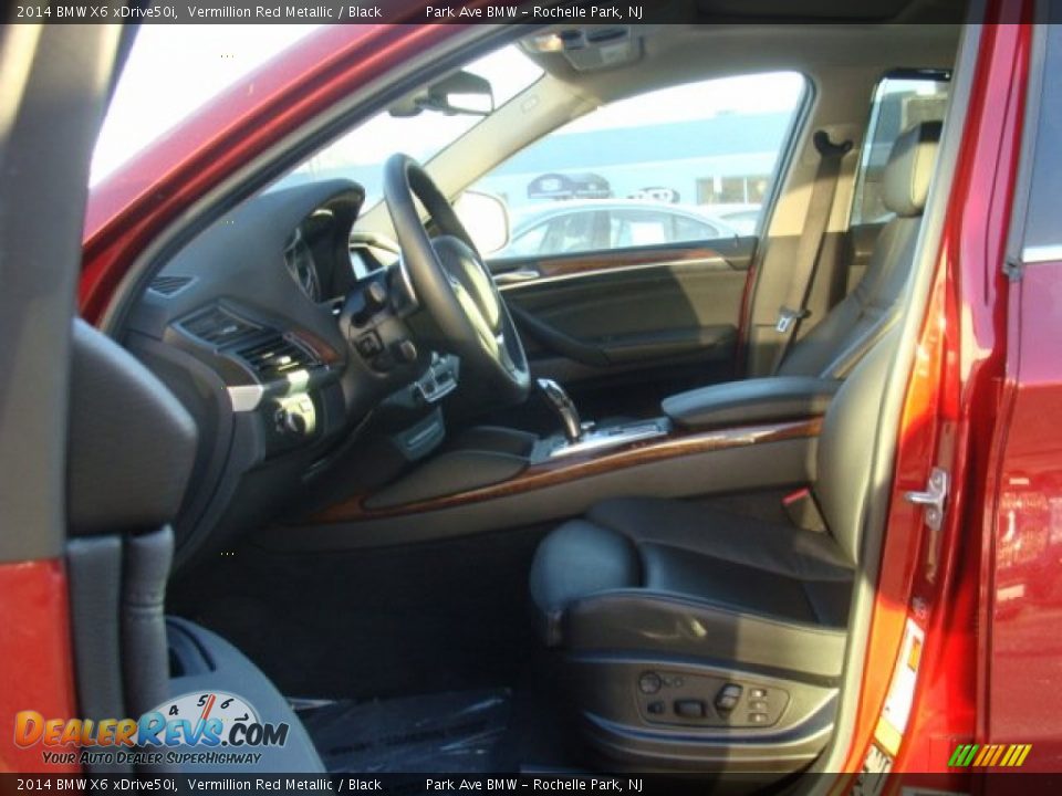 2014 BMW X6 xDrive50i Vermillion Red Metallic / Black Photo #11