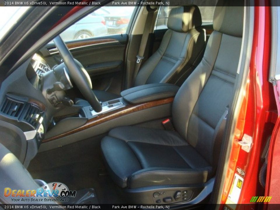 2014 BMW X6 xDrive50i Vermillion Red Metallic / Black Photo #12