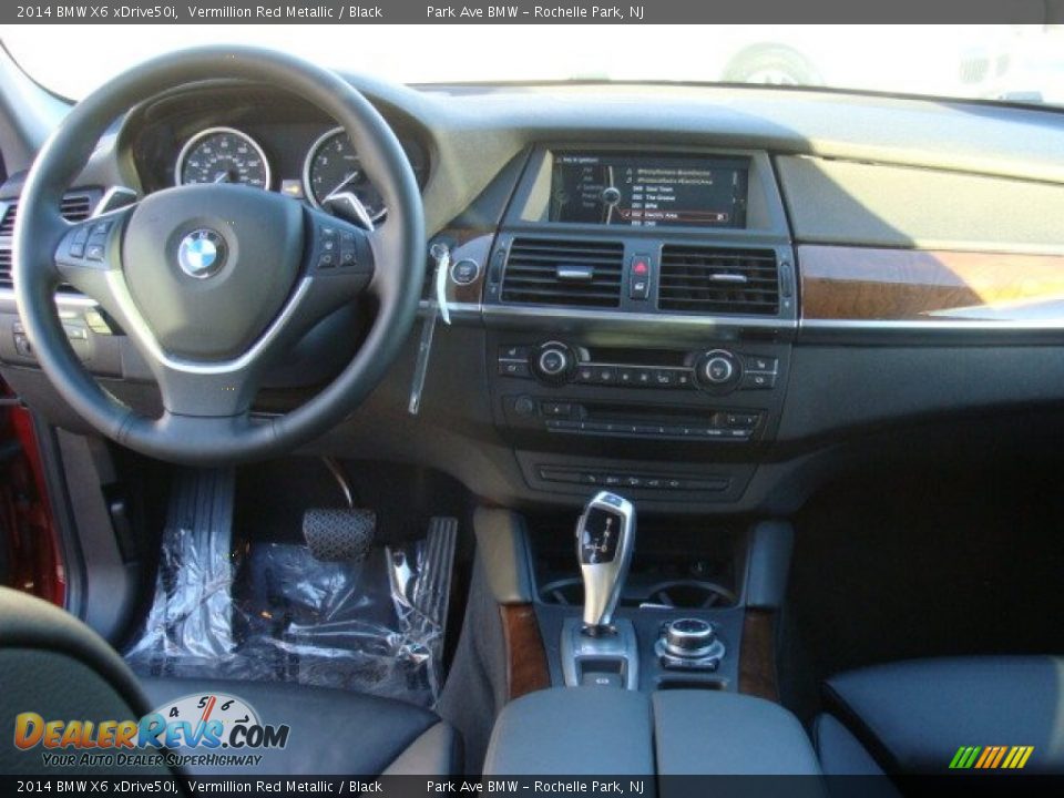 2014 BMW X6 xDrive50i Vermillion Red Metallic / Black Photo #13
