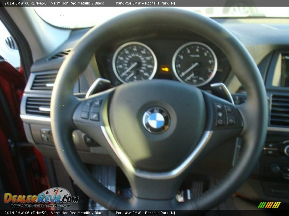 2014 BMW X6 xDrive50i Vermillion Red Metallic / Black Photo #14