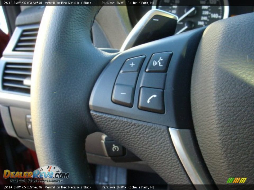 2014 BMW X6 xDrive50i Vermillion Red Metallic / Black Photo #15