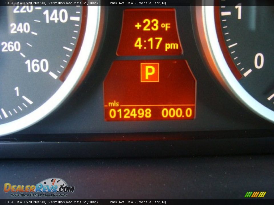 2014 BMW X6 xDrive50i Vermillion Red Metallic / Black Photo #17