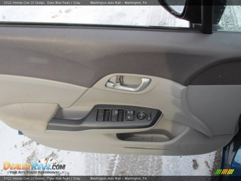2012 Honda Civic LX Sedan Dyno Blue Pearl / Gray Photo #11
