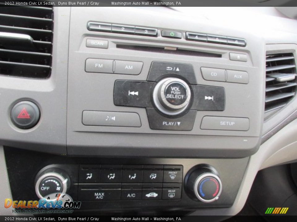 2012 Honda Civic LX Sedan Dyno Blue Pearl / Gray Photo #14
