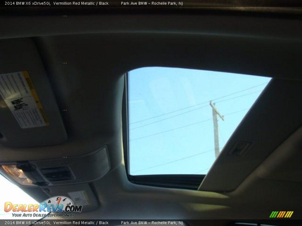 2014 BMW X6 xDrive50i Vermillion Red Metallic / Black Photo #22
