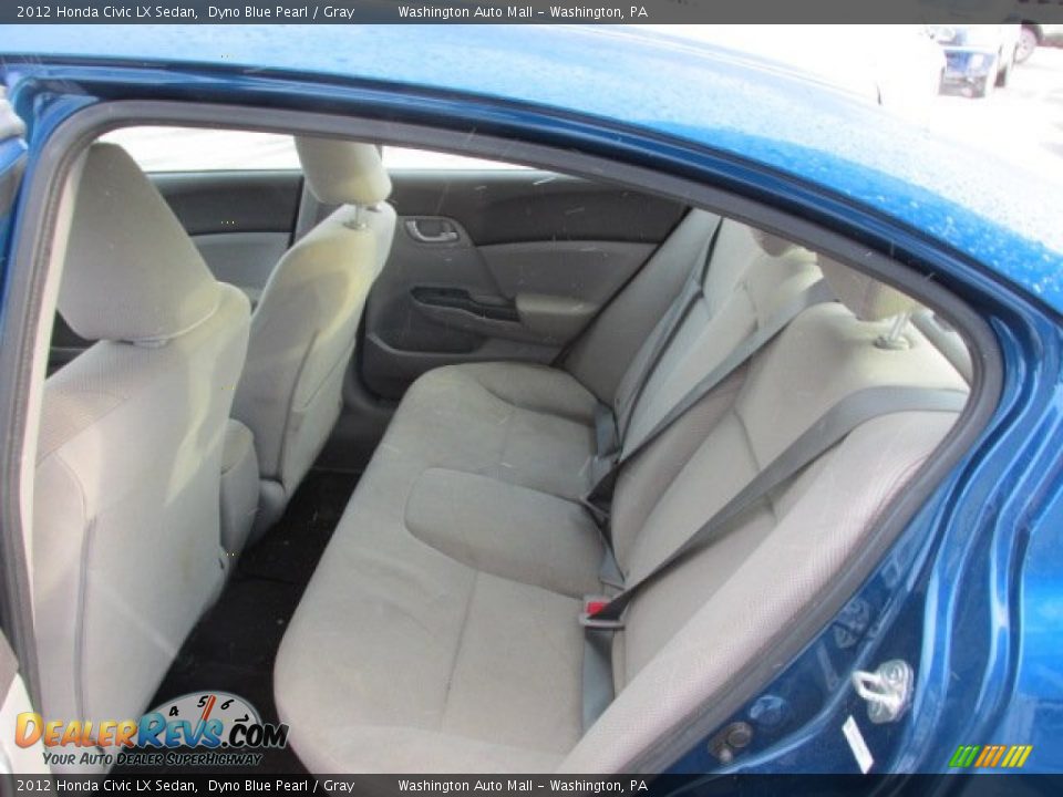 2012 Honda Civic LX Sedan Dyno Blue Pearl / Gray Photo #16