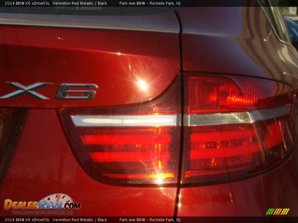2014 BMW X6 xDrive50i Vermillion Red Metallic / Black Photo #24