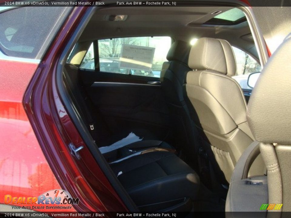 2014 BMW X6 xDrive50i Vermillion Red Metallic / Black Photo #25