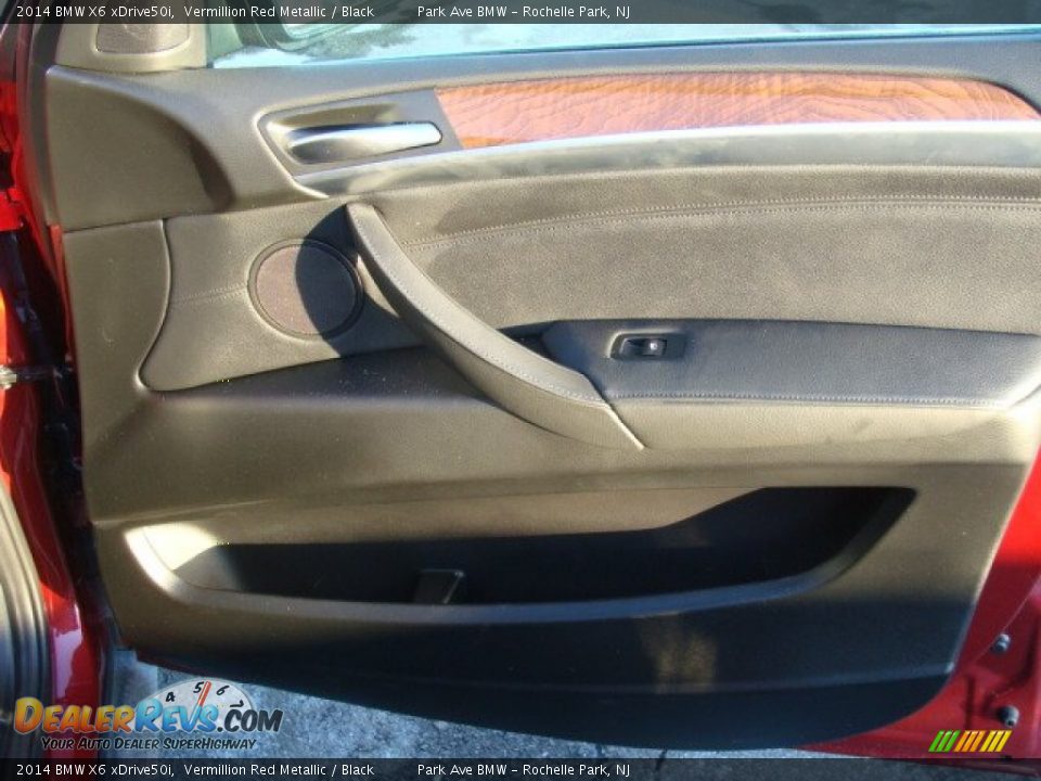 2014 BMW X6 xDrive50i Vermillion Red Metallic / Black Photo #26