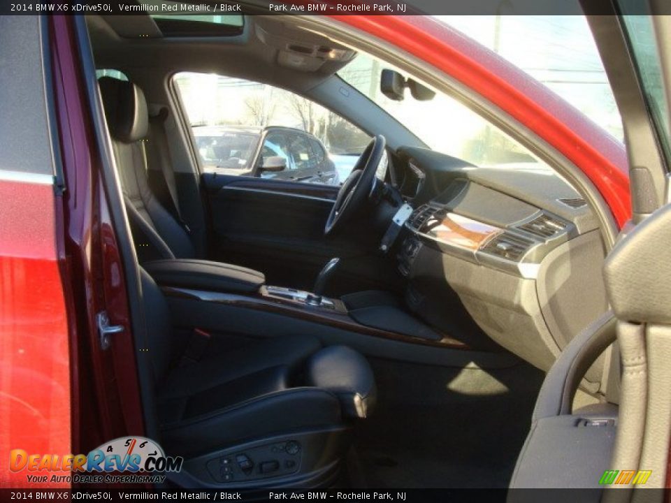 2014 BMW X6 xDrive50i Vermillion Red Metallic / Black Photo #28