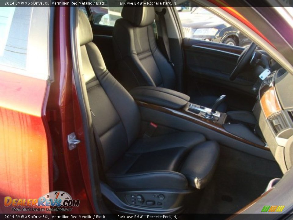 2014 BMW X6 xDrive50i Vermillion Red Metallic / Black Photo #29