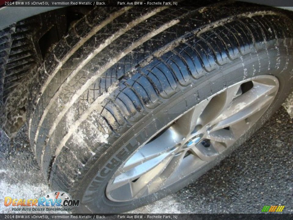 2014 BMW X6 xDrive50i Vermillion Red Metallic / Black Photo #31