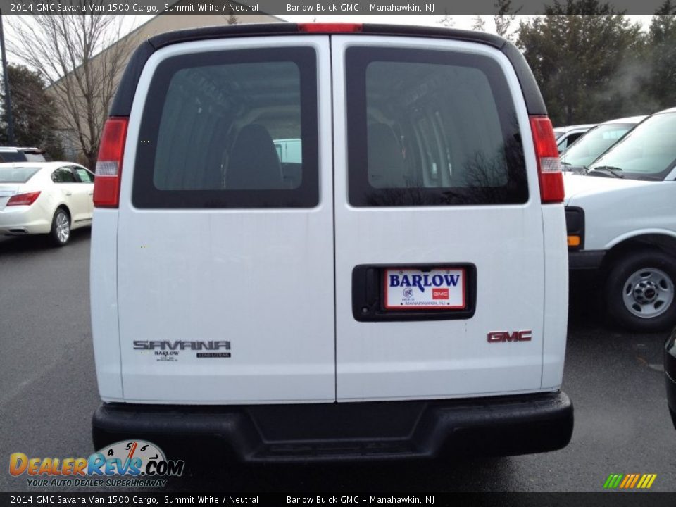 2014 GMC Savana Van 1500 Cargo Summit White / Neutral Photo #5