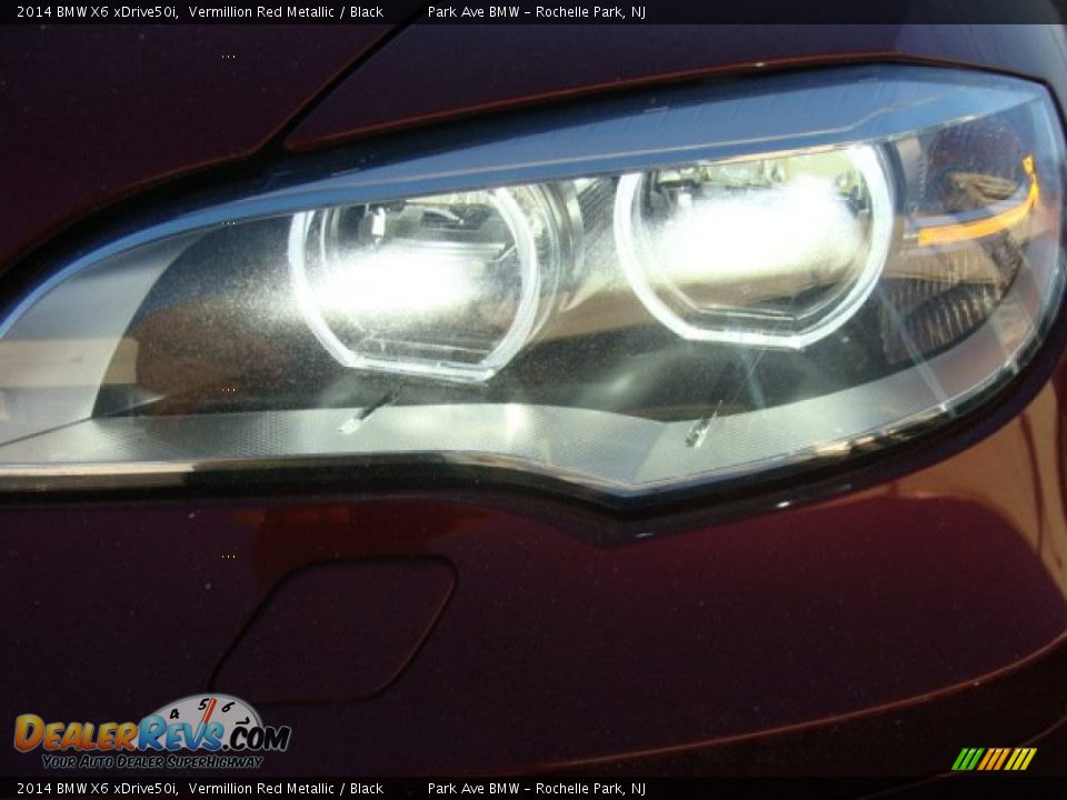 2014 BMW X6 xDrive50i Vermillion Red Metallic / Black Photo #33
