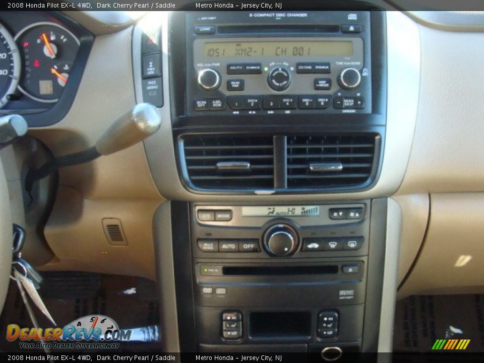 2008 Honda Pilot EX-L 4WD Dark Cherry Pearl / Saddle Photo #12