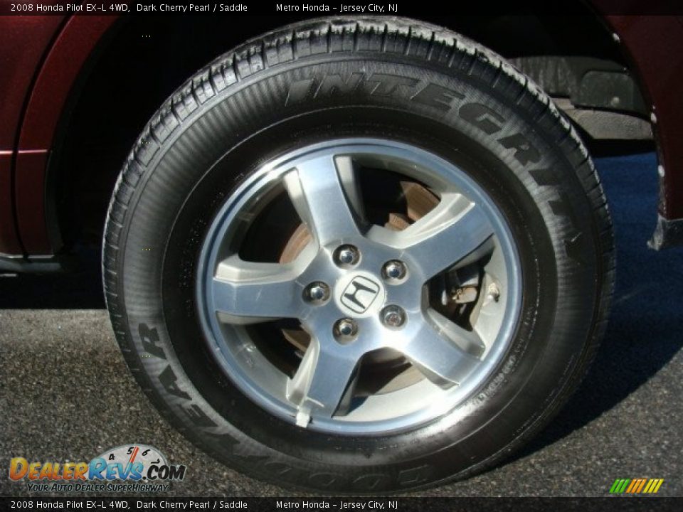 2008 Honda Pilot EX-L 4WD Dark Cherry Pearl / Saddle Photo #15