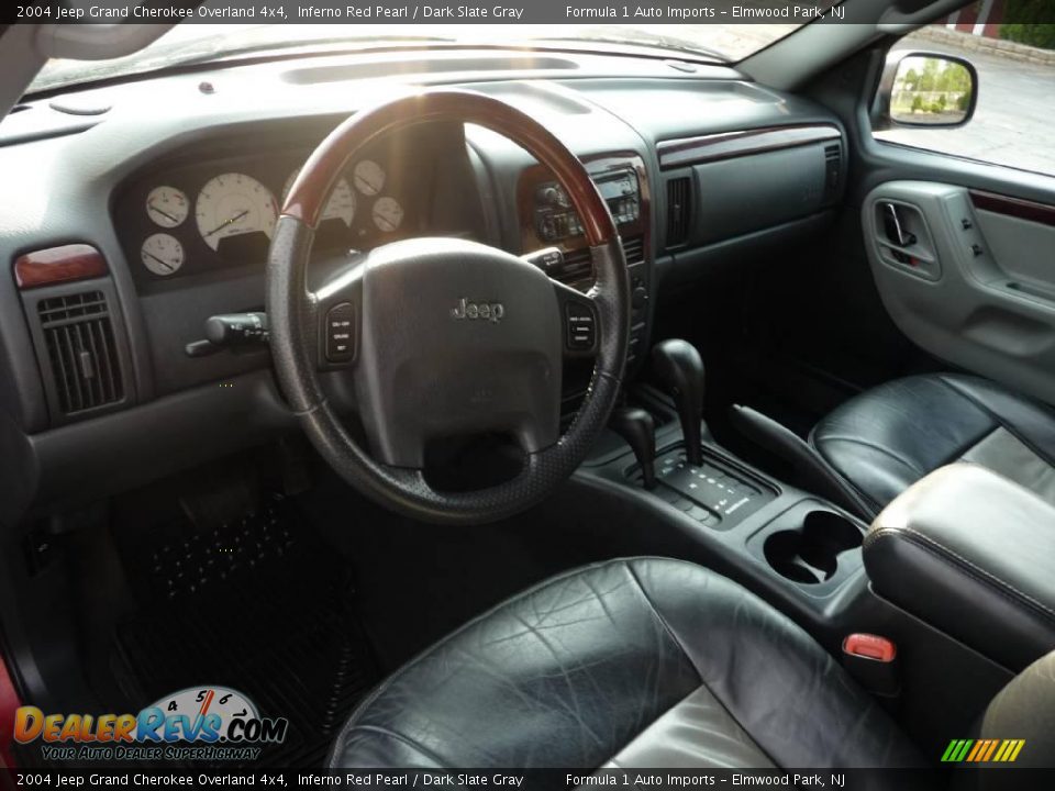 2004 Jeep Grand Cherokee Overland 4x4 Inferno Red Pearl / Dark Slate Gray Photo #5