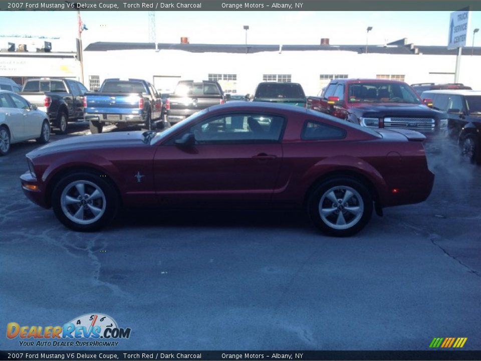 2007 Ford Mustang V6 Deluxe Coupe Torch Red / Dark Charcoal Photo #4