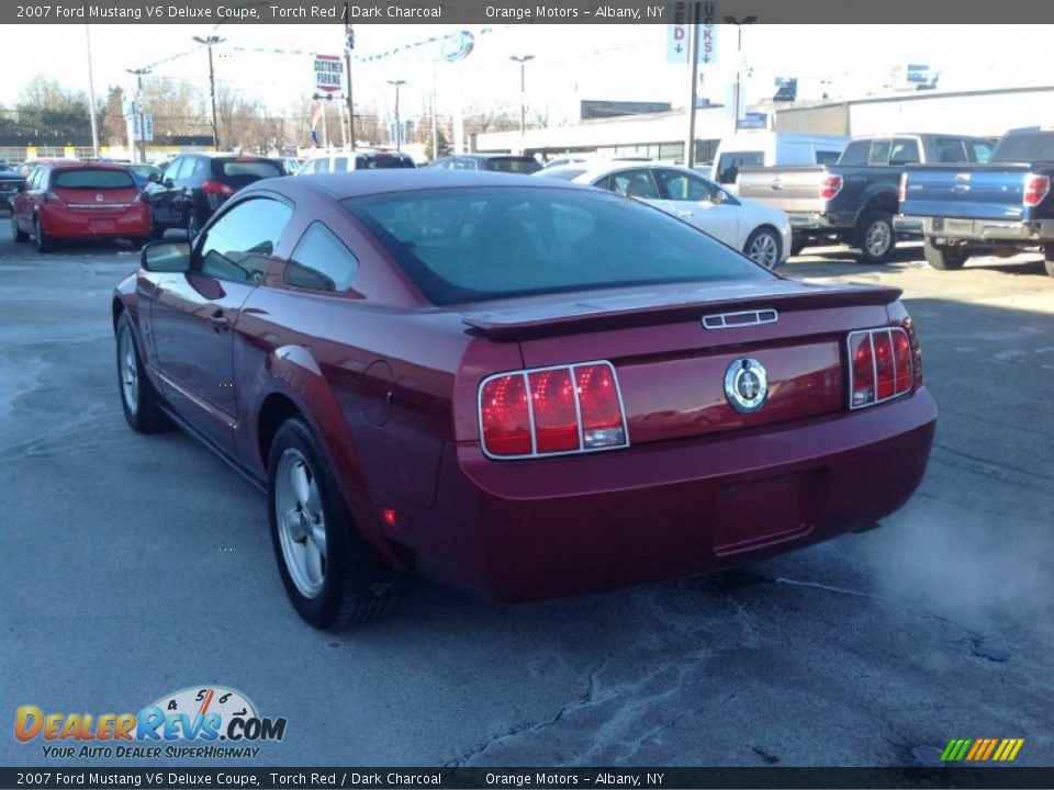 2007 Ford Mustang V6 Deluxe Coupe Torch Red / Dark Charcoal Photo #5