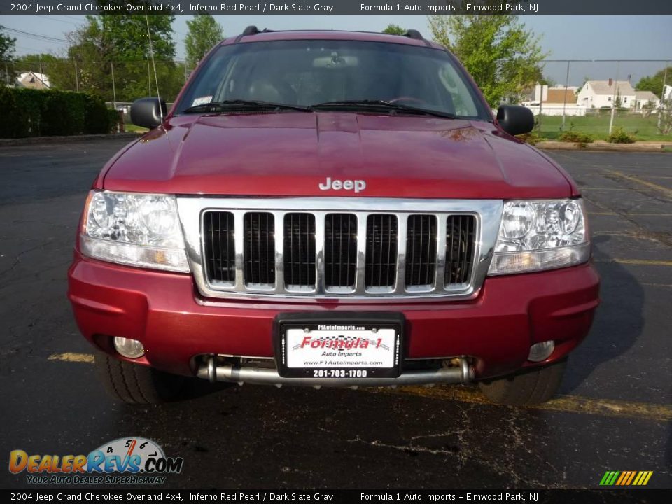 2004 Jeep Grand Cherokee Overland 4x4 Inferno Red Pearl / Dark Slate Gray Photo #11