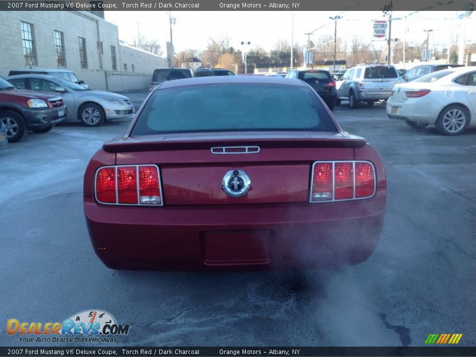 2007 Ford Mustang V6 Deluxe Coupe Torch Red / Dark Charcoal Photo #6