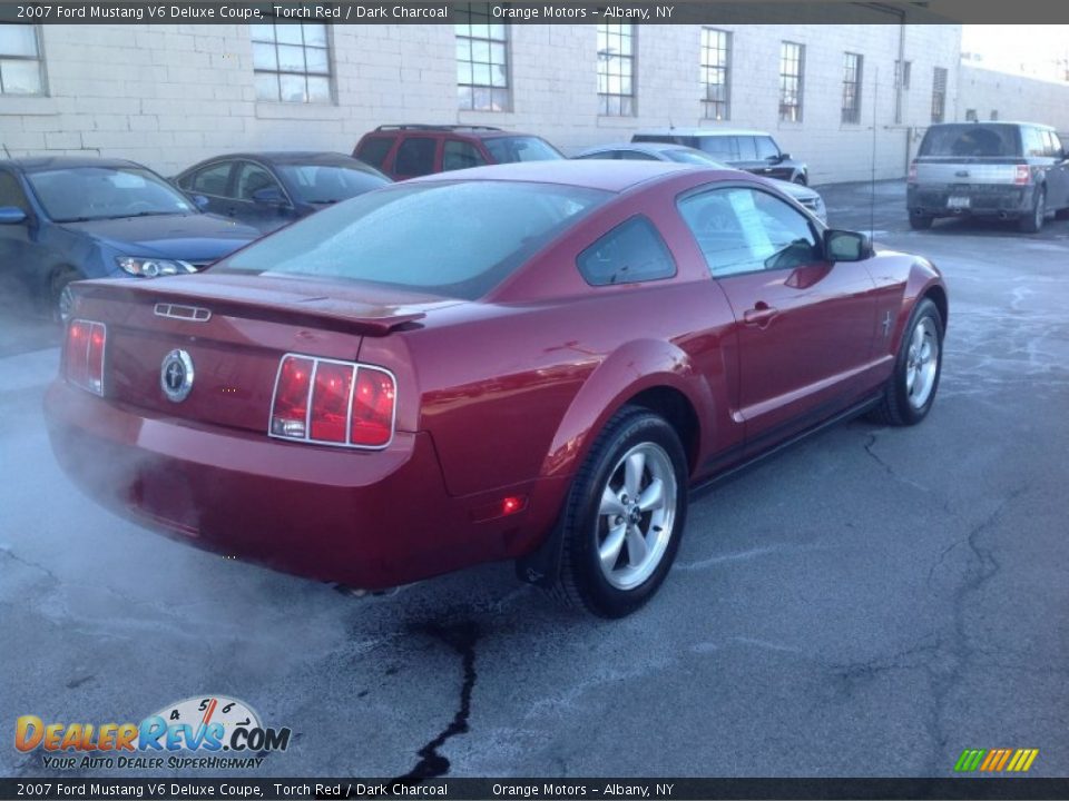 2007 Ford Mustang V6 Deluxe Coupe Torch Red / Dark Charcoal Photo #7
