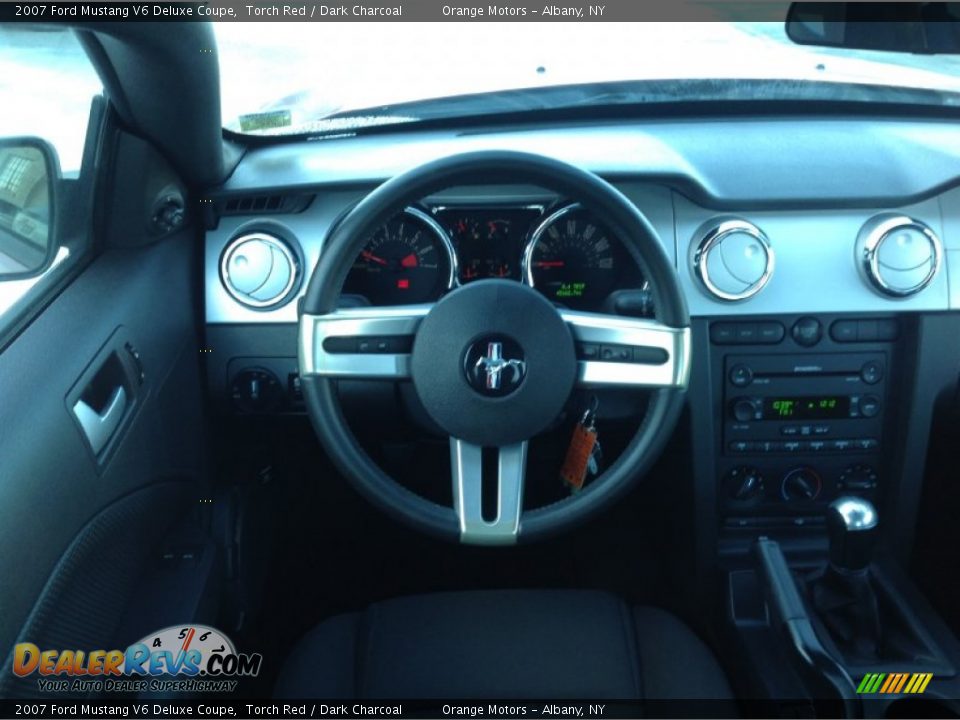 2007 Ford Mustang V6 Deluxe Coupe Torch Red / Dark Charcoal Photo #11